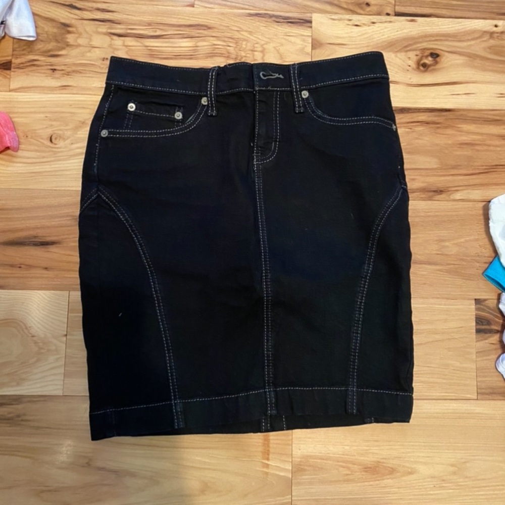 Last chance.  Express jean pencil skirt, 2